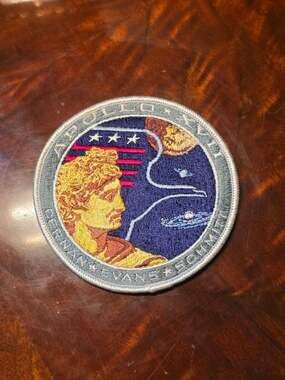NASA Apollo 17 Cernan, Evans & Schmitt Space Mission Embroidered Patch
